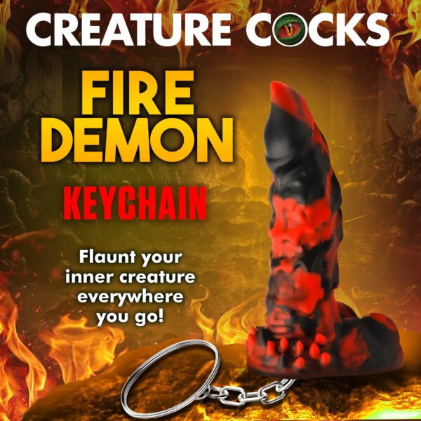 Fire Demon Mini Dildo Key Chain - Image 7