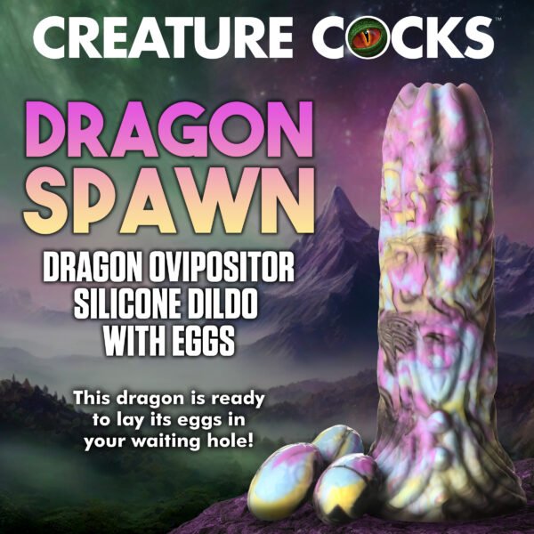 Dragon Spawn Ovipositor Silicone Dildo With Eggs - Image 2