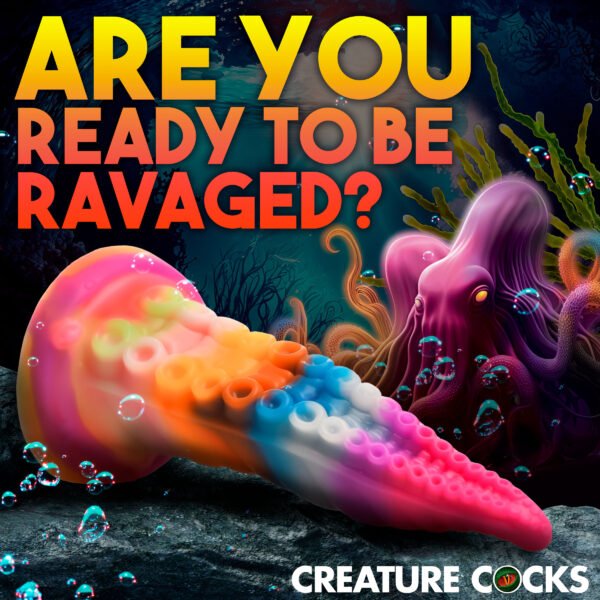 Luminoctopus Glow-in-the-dark Tentacle Silicone Dildo - Image 4