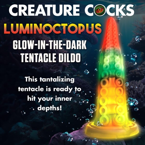 Luminoctopus Glow-in-the-dark Tentacle Silicone Dildo - Image 5