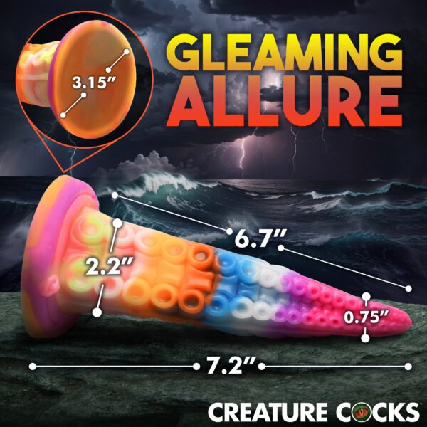 Luminoctopus Glow-in-the-dark Tentacle Silicone Dildo - Image 8