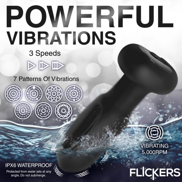 Bum Flick Vibrating And Flicking Silicone Butt Plug With Remote - Image 7