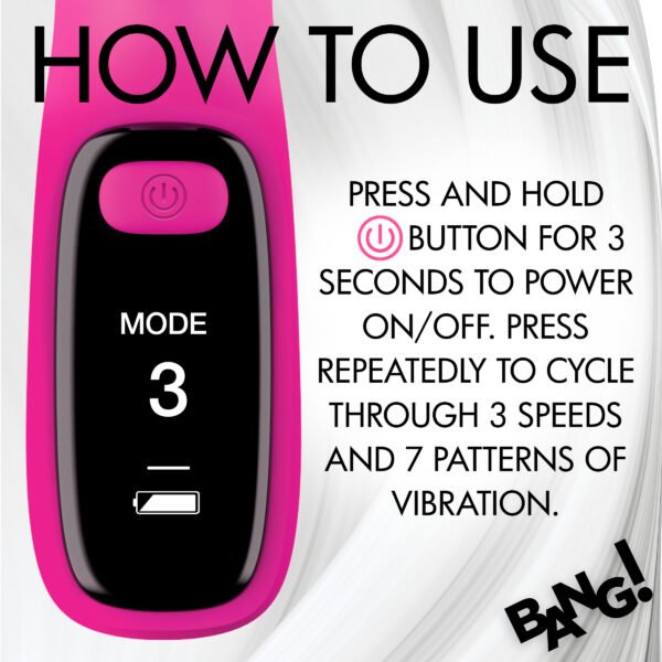 Silicone Rabbit Vibrator With Digital Display - Image 6