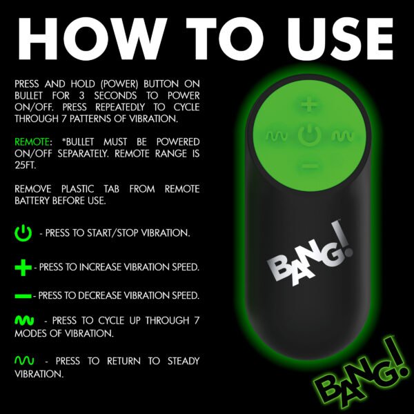 Glow-in-the-dark Silicone Bullet - Image 2