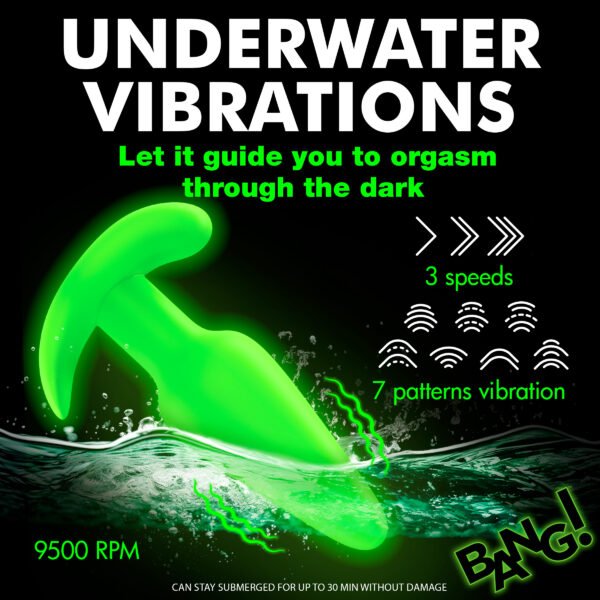 Glow-in-the-dark Silicone Butt Plug - Image 8
