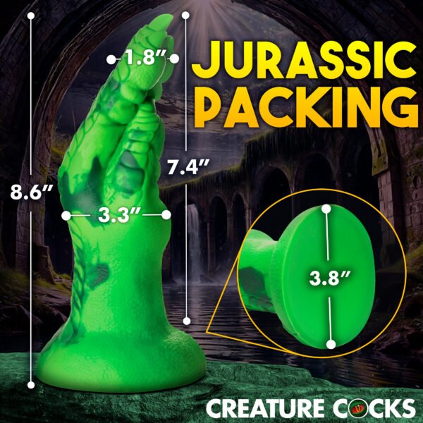 Raptor Claw Fisting Silicone Dildo - Green - Image 8