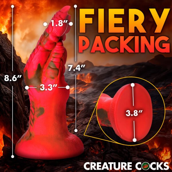 Demon Claw Fisting Silicone Dildo - Red - Image 6