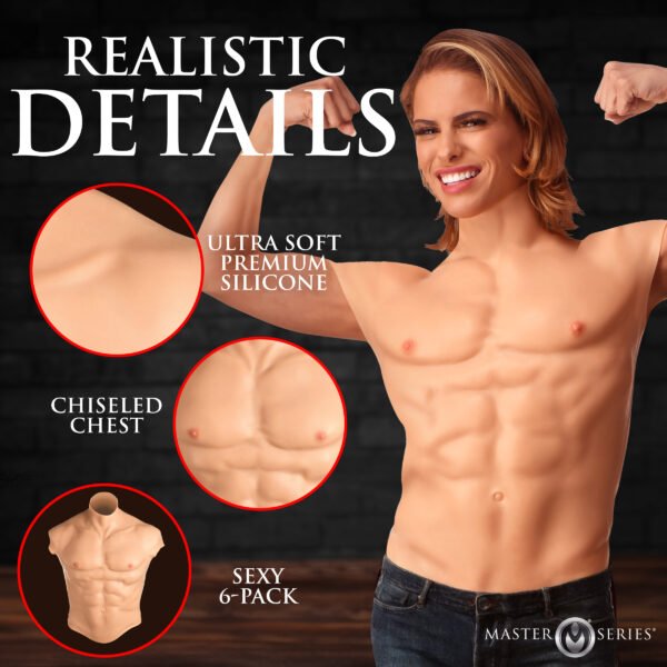 Ripped Silicone Male Chest - Image 6
