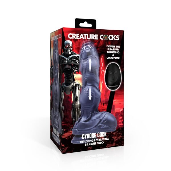 Cyborg Cock Thrusting And Vibrating Silicone Dildo - Image 8