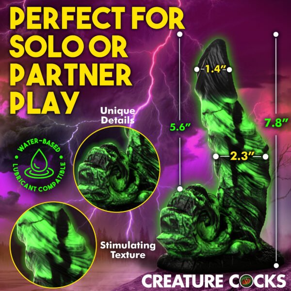 Glowzilla Glow-in-the-dark Silicone Dildo - Image 4