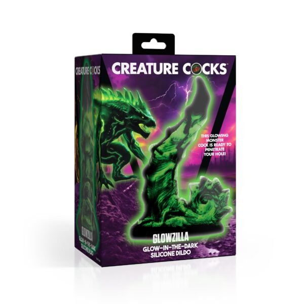 Glowzilla Glow-in-the-dark Silicone Dildo - Image 7