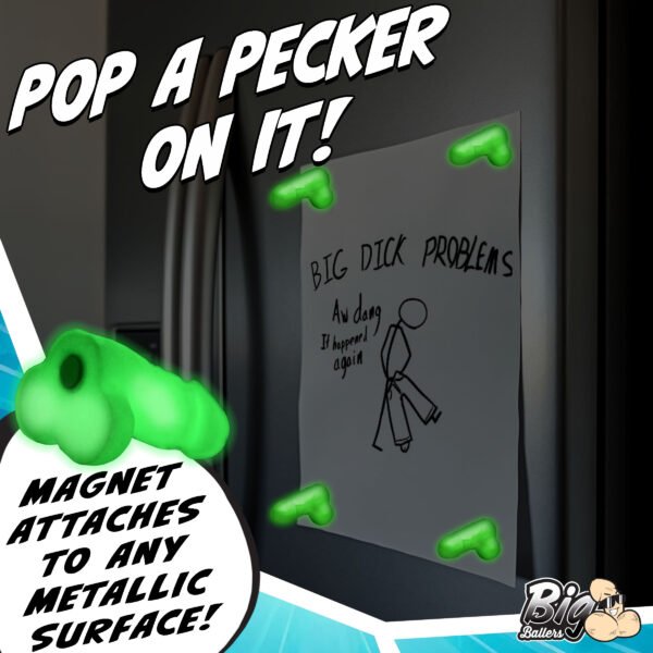Glow-in-the-dark Magnetic Snap-on Peckers - Image 4