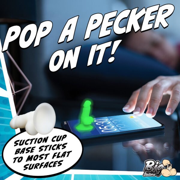 Glow-in-the-dark Suction Snap-on Peckers - Image 2