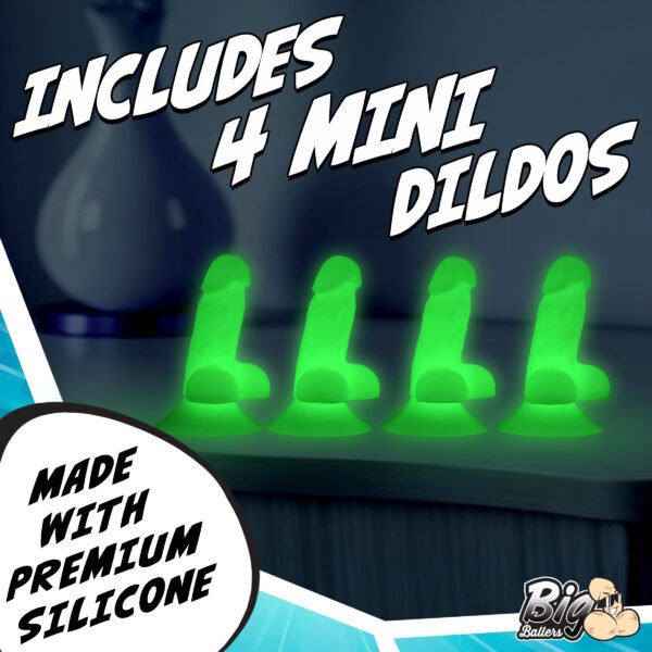 Glow-in-the-dark Suction Snap-on Peckers - Image 3