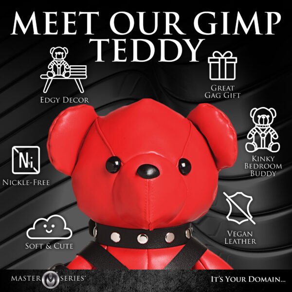 Gimp Teddy Bear - Red - Image 2