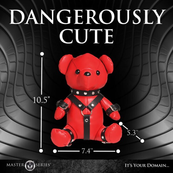 Gimp Teddy Bear - Red - Image 3