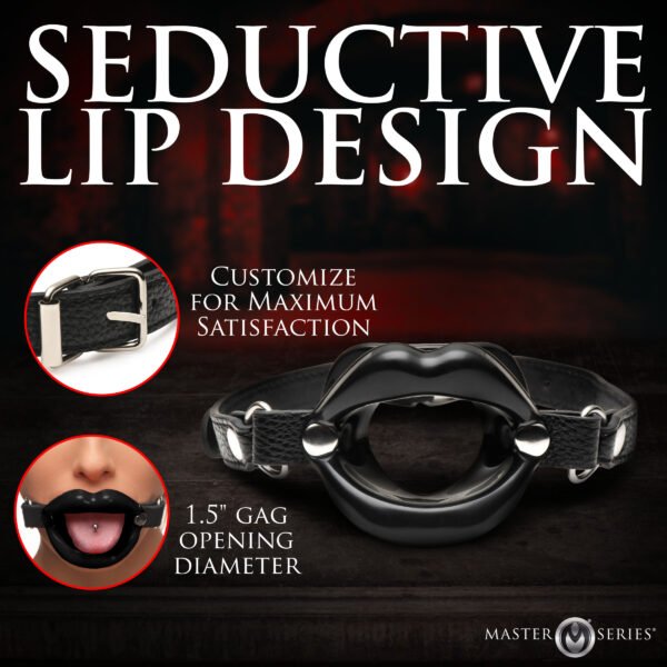 Juicy Lips Silicone Open Mouth Gag - Image 2