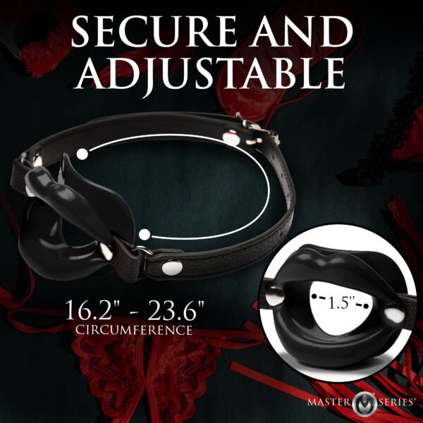 Juicy Lips Silicone Open Mouth Gag - Image 3