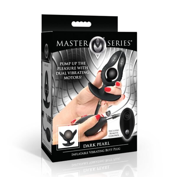 Dark Pearl Inflatable Vibrating Butt Plug - Image 7