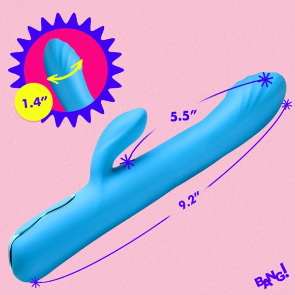 Rotating Beaded Silicone Rabbit Vibrator - Image 6