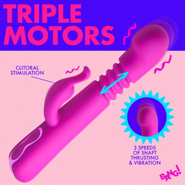 Thrusting Silicone Rabbit Vibrator - Image 3