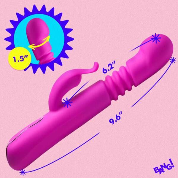 Thrusting Silicone Rabbit Vibrator - Image 4
