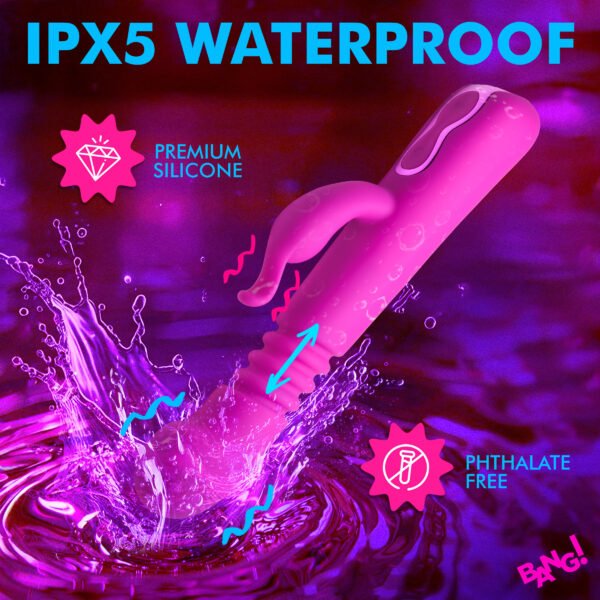 Thrusting Silicone Rabbit Vibrator - Image 5