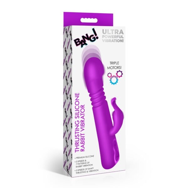 Thrusting Silicone Rabbit Vibrator - Image 6