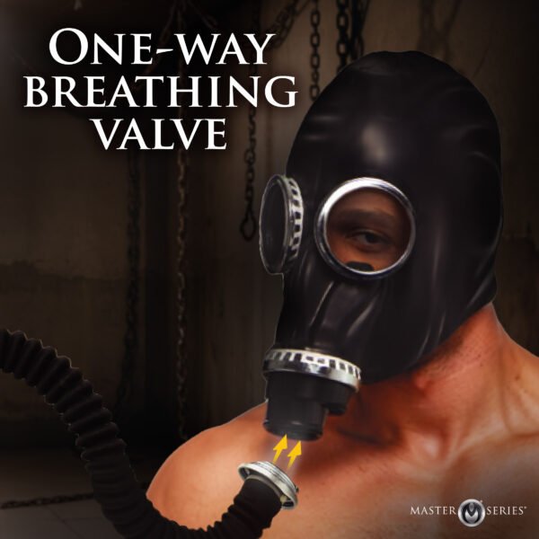 Dark Inhaler Gas Mask With Bottle - Image 3