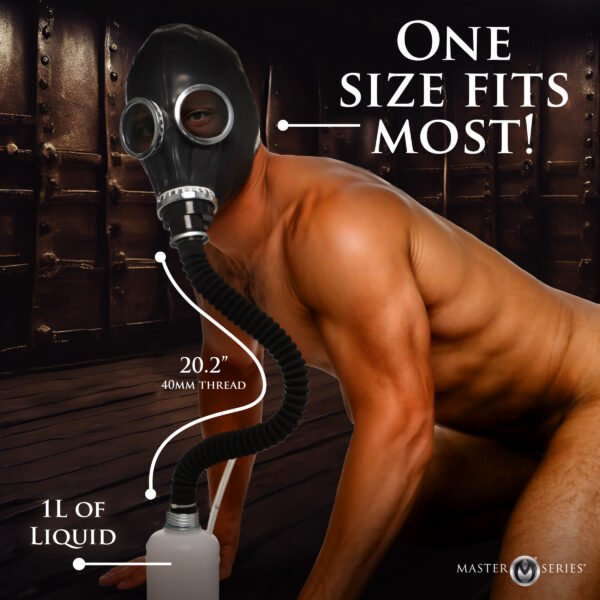 Dark Inhaler Gas Mask With Bottle - Image 4