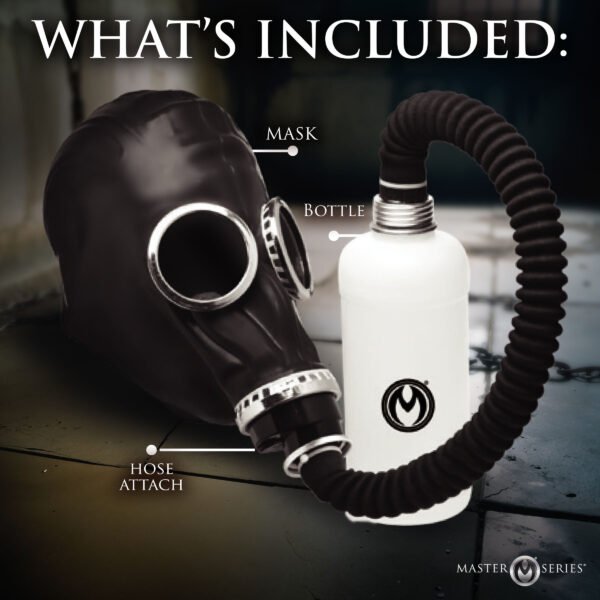 Dark Inhaler Gas Mask With Bottle - Image 5