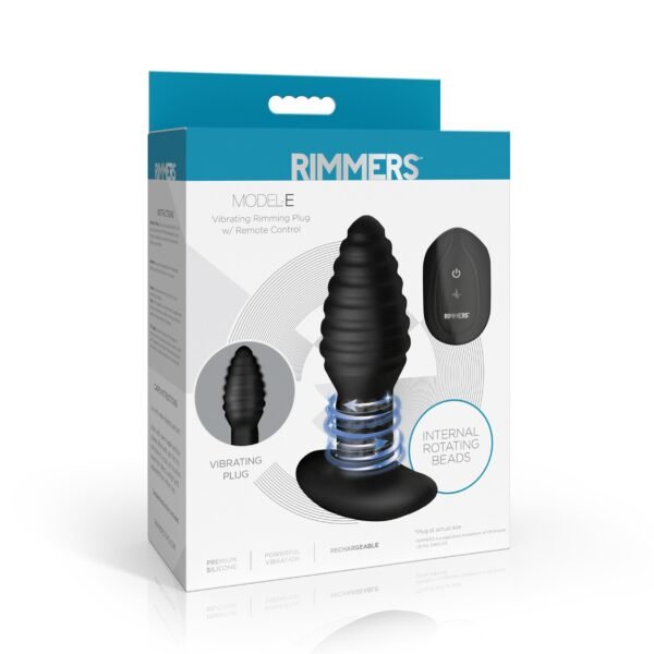 Model-e Vibrating Rimming Plug With Remote - Image 7