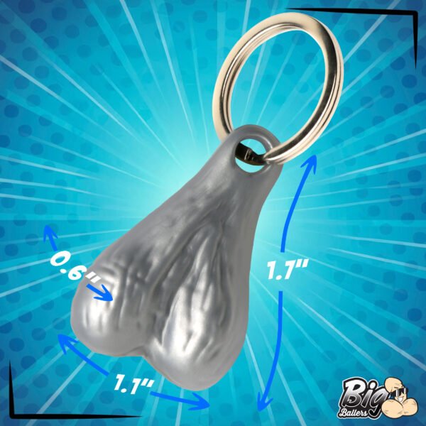 Big Ballers Keychain - Silver - Image 2