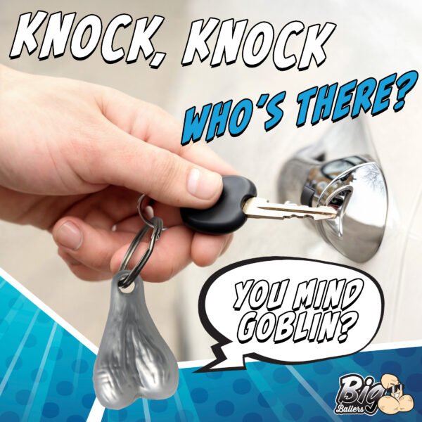Big Ballers Keychain - Silver - Image 5