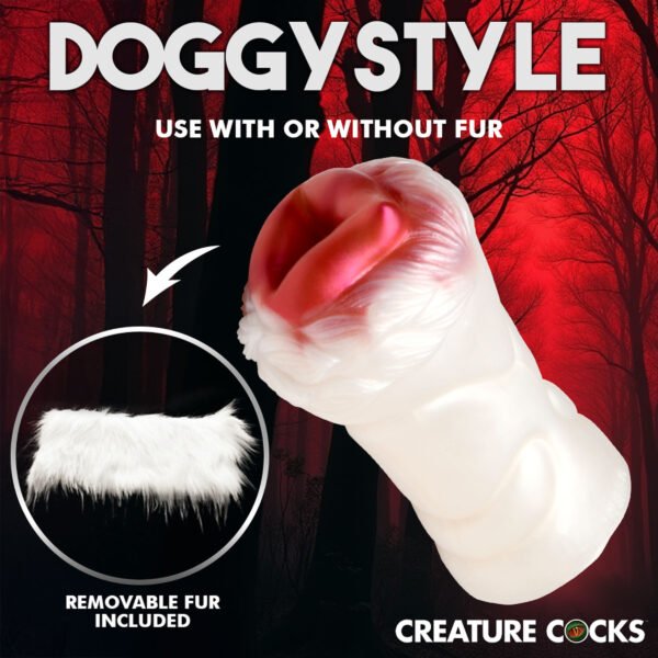 Snow She-wolf Silicone Stroker - Image 4