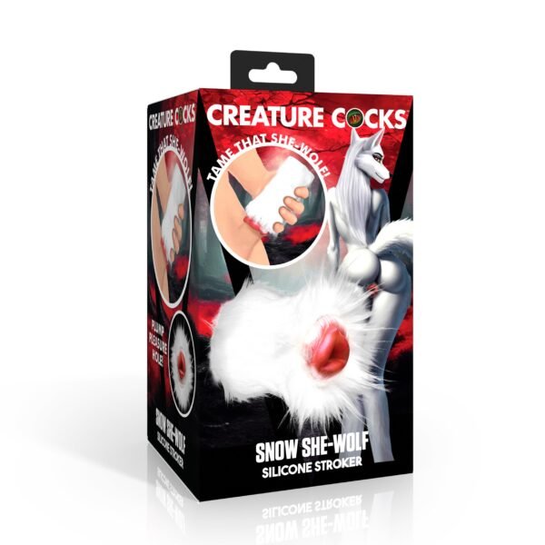 Snow She-wolf Silicone Stroker - Image 7