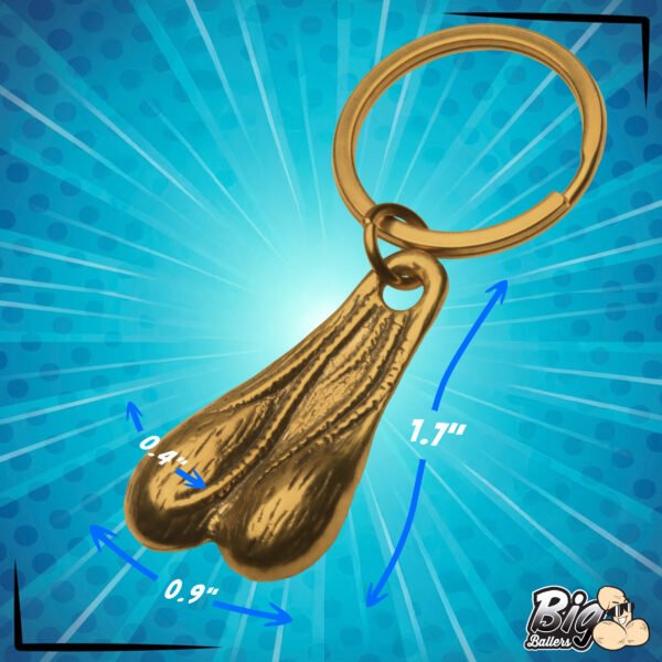 Big Ballers Brass Nuts Keychain - Image 4