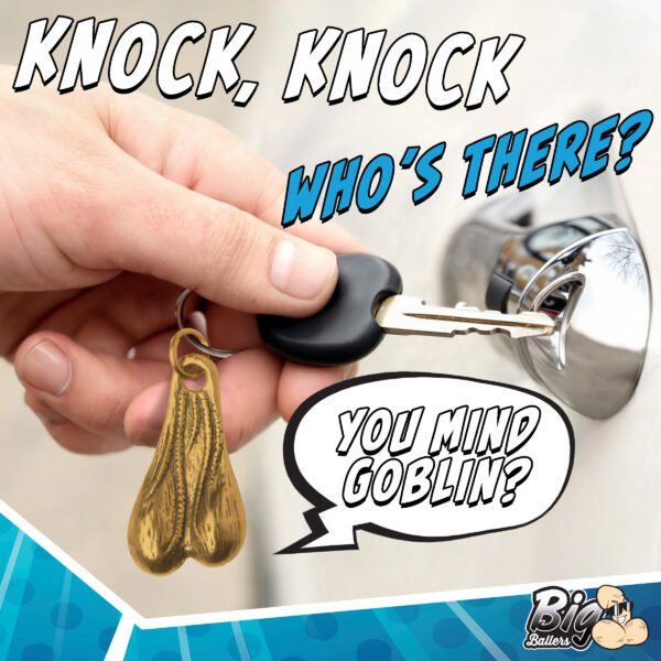 Big Ballers Brass Nuts Keychain - Image 2