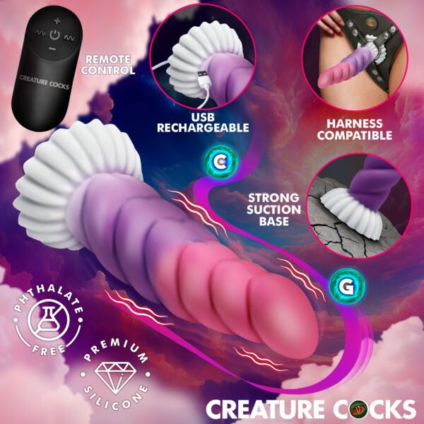 Cloud Rider Unicorn Silicone Dildo - Image 3