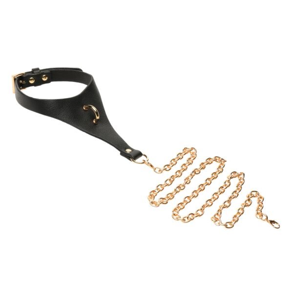 Captivate Collar With Body Chain - Black - Image 2