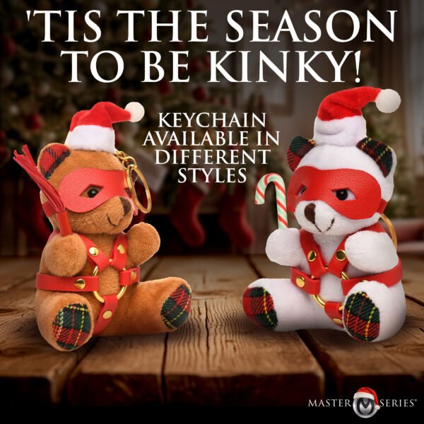 Holiday Bondage Bear Keychain - Brown - Image 5