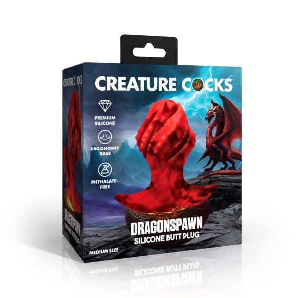 Dragonspawn Silicone Butt Plug - Medium - Image 7