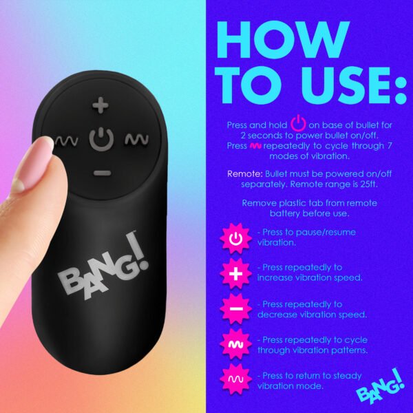 Vibrating Rainbow Butt Plug - Image 4