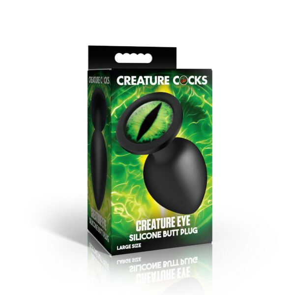 Creature Eye Green Eye Silicone Butt Plug - Large - Image 2