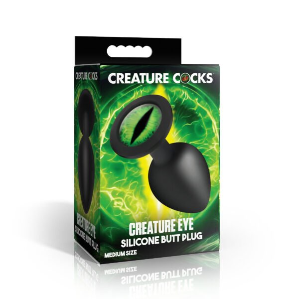 Creature Eye Green Eye Silicone Butt Plug - Medium - Image 3