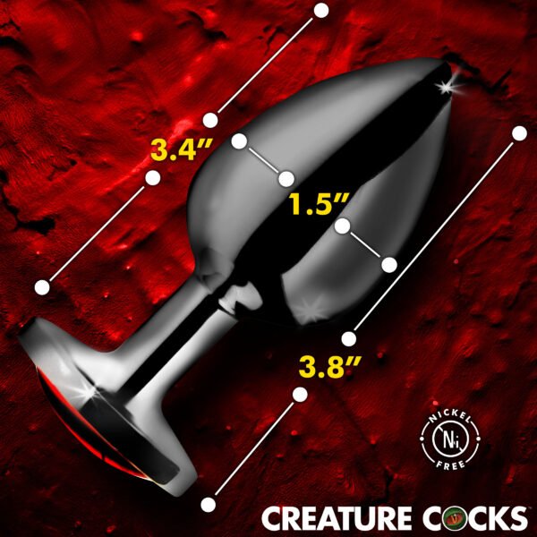 Sinister Eye Red Eye Metal Butt Plug - Large - Image 4