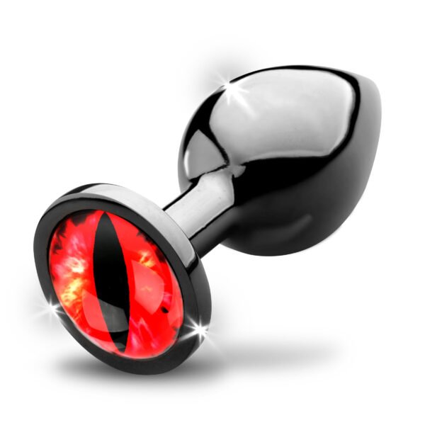Sinister Eye Red Eye Metal Butt Plug - Medium - Image 4