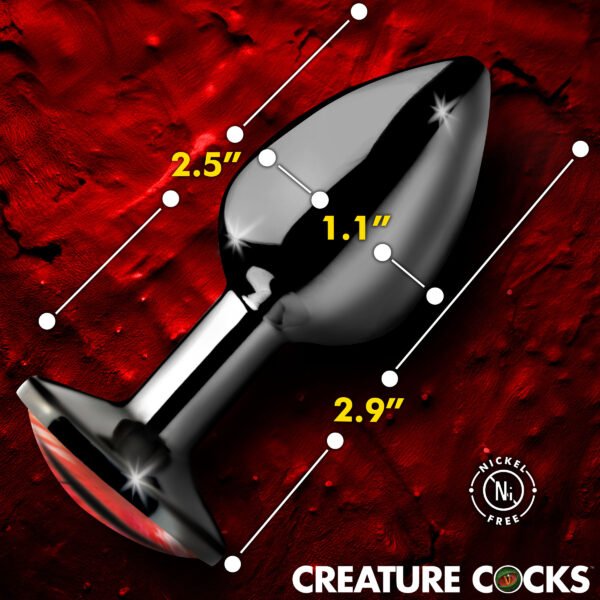 Sinister Eye Red Eye Metal Butt Plug - Small - Image 4