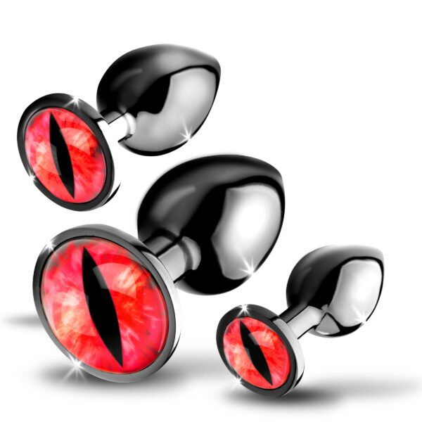 Sinister Eyes Red Eye Metal Butt Plug Set - Image 4