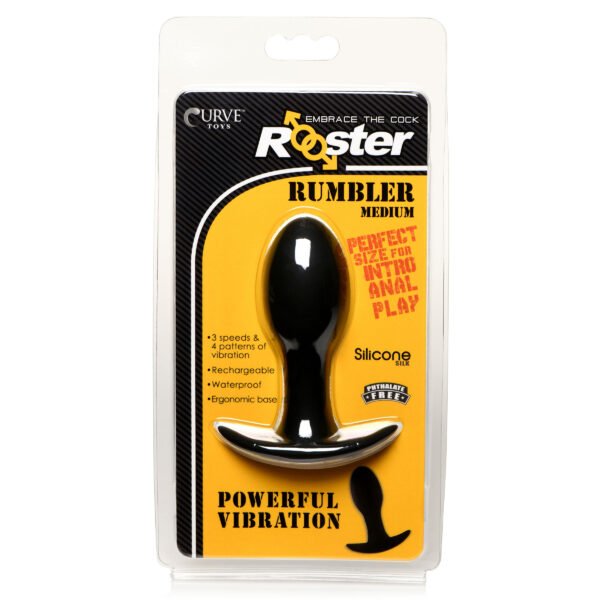 Rumbler Vibrating Silicone Butt Plug - Image 5